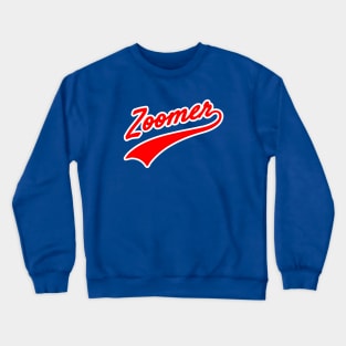 Zoomer with Text Tail Crewneck Sweatshirt